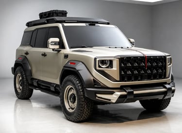 Hongqi G919 SUV de luxo com chassi robusto e preparação para uso off-road