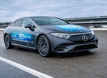 Mercedes com bateria de estado sólido para carros elétricos em teste de autonomia avançada
