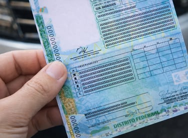 observacao na cnh destacando letras A B C no documento