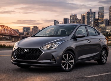 sedans aspirados até 65 mil Hyundai HB20S 2019 cinza de frente em cidade moderna