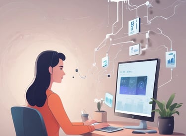 A digital rendering of an electronic circuit board, with a central black chip featuring the text 'CHAT GPT' and 'Open AI' in gradient colors. The background consists of a pattern of interconnected triangular plates, illuminated with a blue and purple glow, adding a futuristic feel.