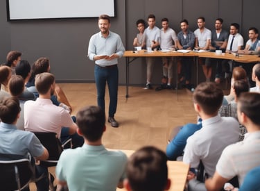 This is a street view of several storefronts on a snowy day. The businesses include a cellular center, a cheque cashing service, and a tax service. The buildings are older, with distinct brick facades and some arched windows. There are small trees planted in front of the buildings, with some snow covering the ground.