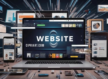 Wordpress Site Web Ordinateur Téléphone Portable