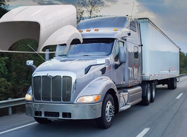 PDCPD engine hood covers, air deflectors, mudguards of truks