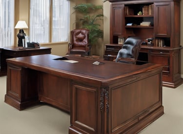 a white office chair with a laptop and a laptop