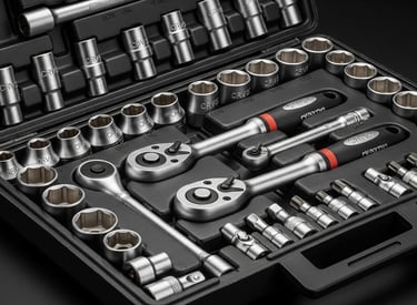 a toolbox with a variety of tools in it