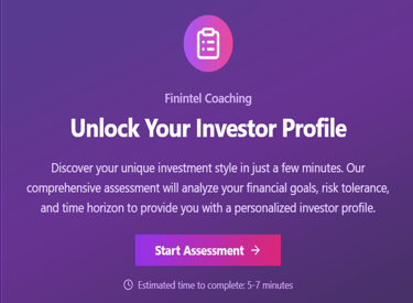 a purple clipboard the words unlock your investor profile
