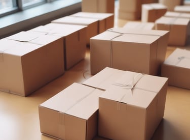 A person wearing a helmet and a mask rides a bicycle, carrying large green delivery bags labeled 'Uber Eats.' The surroundings show a row of parked orange bicycles, a wet pavement, and various urban elements like cars and street signs.