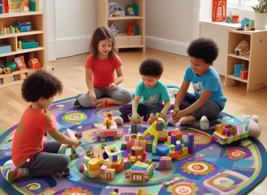 A serene yoga class in a peaceful studio setting.