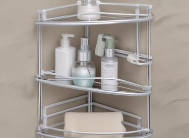 A variety of stylish metal home accessories displayed together.