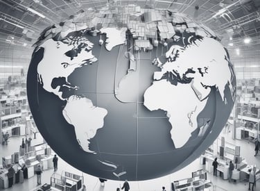 Workers collaborating in a mineral processing facility.