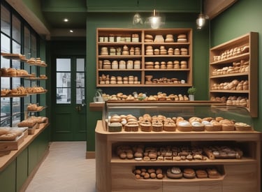 A vibrant retail space that attracts customers with its layout.