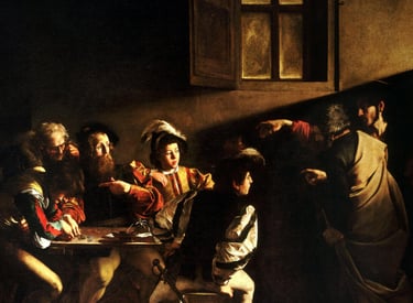 The Calling of Saint Matthew by Caravaggio