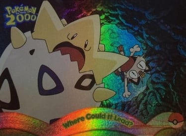 2 Where Could it Lead Topps Pokémon The Movie 2000 rainbow foil