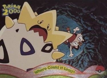 2 Where Could it Lead Topps Pokémon The Movie 2000 silver foil