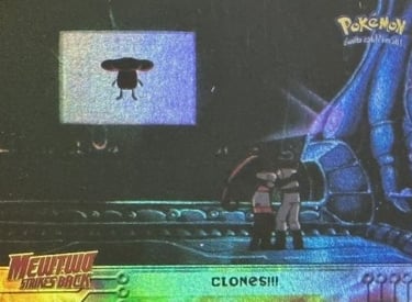 29 Clones !!! Topps Pokémon The First Movie rainbow foil