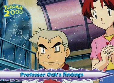 29 Professor Oak's Findings Topps Pokémon The Movie 2000