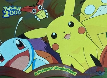 3 A Pokémon Wonderland ! Topps Pokémon The Movie 2000 silver foil