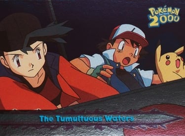 30 The Tumultuous Waters Topps Pokémon The Movie 2000 silver foil