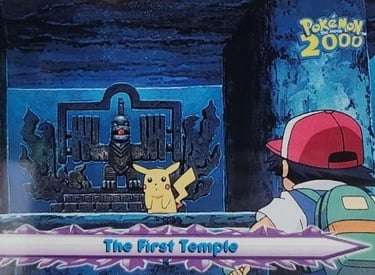 32 The First Temple Topps Pokémon The Movie 2000