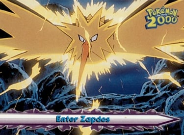 33 Enter Zapdos Topps Pokémon The Movie 2000