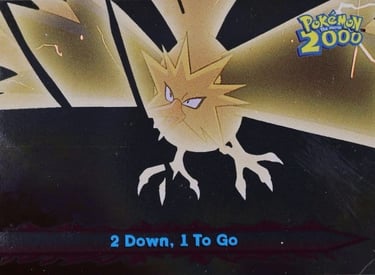 35 2 Down, 1 To Go Topps Pokémon The Movie 2000 silver foil