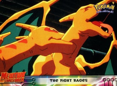 35 The Figth Rages Topps Pokémon The First Movie