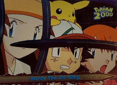 36 Inside The Air-Ship Topps Pokémon The Movie 2000 silver foil