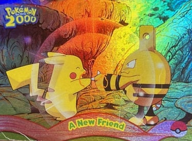 5 A New Friend Topps Pokémon The Movie 2000 rainbow foil