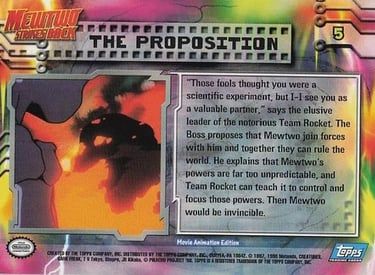 5 The Proposition Pokemon Topps the first movie back