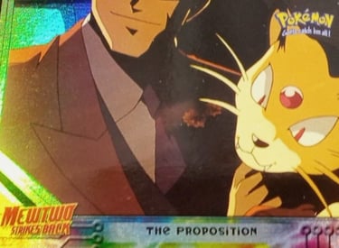 5 The Proposition Pokemon Topps the first movie rainbow oil
