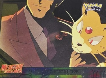 5 The Proposition Pokemon Topps the first movie silver foil