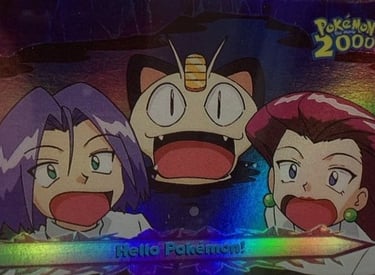 56 Hello Pokémon! Topps Pokémon The Movie 2000 rainbow foil