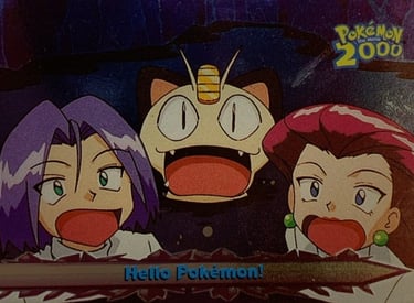 56 Hello Pokémon! Topps Pokémon The Movie 2000 silver foil