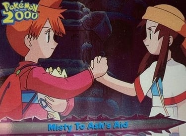 59 Misty To Ash's Aid Topps Pokémon The Movie 2000 silver foil