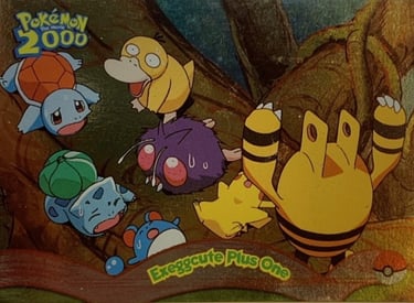 6 Exceggcute Plus One Topps Pokémon The Movie 2000 silver foil