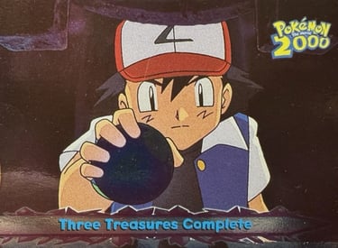 60 Three Treasures Complete Topps Pokémon The Movie 2000 silver foil