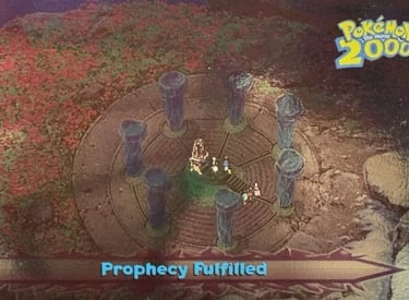 62 Prophecy Fulfilled Topps Pokémon The Movie 2000 silver foil