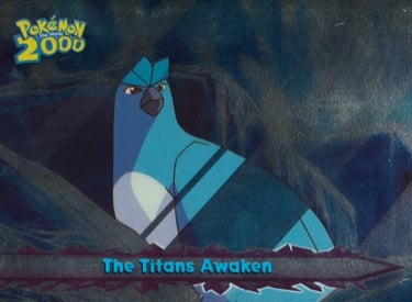 63 The Titans Awaken Topps Pokémon The Movie 2000 silver foil