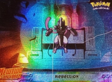 8 Rebellion Topps Pokémon The First Movie rainbow foil