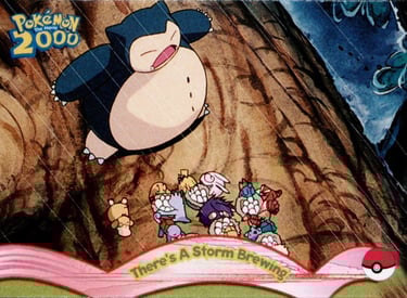 8 There's A Storm Brewing Topps Pokémon The Movie 2000