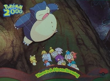 8 There's A Storm Brewing Topps Pokémon The Movie 2000 silver foil