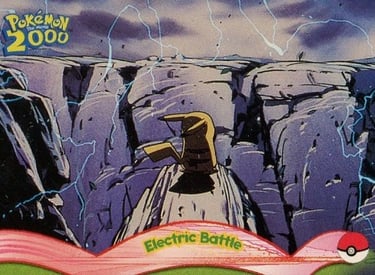 9 Electric Battle Topps Pokémon The Movie 2000