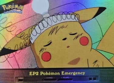 EP2 Pokémon Emergency Topps Pokémon series 2 US rainbow foil