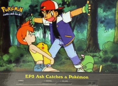EP3 Ash Catches a Pokémon Topps Pokémon series 2 US