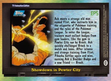 EP5 Showdown in Pewter City Topps Pokémon series 2 US back