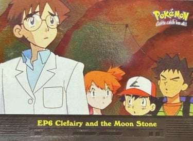 EP6 Clefairy and the Moon Stone Topps Pokémon series 2 US silver foil