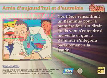 Snaps02 Amis d'aujourd'hui et d'autrefois topps série 3 Jotho