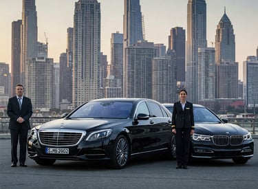 black car service worldwide Chauffer car with professional drivers 