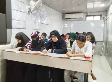 students in focus in clasroom
